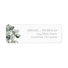 Botanische Eucalyptus Retouradres Etiket