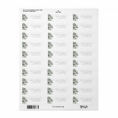 Botanische Eucalyptus Retouradres Etiket (Full Sheet)