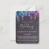 Botanische Eucalyptus Slate QR Code Weddenschap Notitiekaartje (Voorkant)