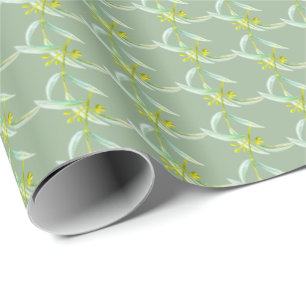 Botanische eucalyptus verlaat waterverf kunstpatro cadeaupapier