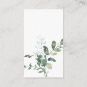 Botanische Eucalyptus Vrijgezellenfeest QR Registr Informatiekaartje (Achterkant)