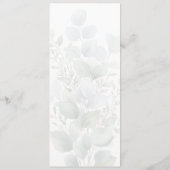 Botanische Eucalyptus Watercolor Trouwmenu Menu (Achterkant)