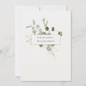 Botanische Eucalyptus Waterverf met baard Kaart (Achterkant)