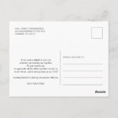 Botanische Eucalyptus Waterverf olievlek Briefkaart (Achterkant)