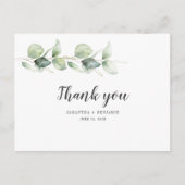 Botanische Eucalyptus Waterverf olievlek Briefkaart (Voorkant)