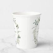 Botanische Eucalyptus Waterverf Vrijgezellenfeest Papieren Bekers (Rechts)