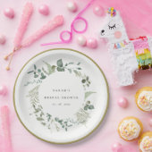 Botanische Eucalyptus Waterverf Vrijgezellenfeest Papieren Bordje (Feest)