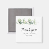 Botanische Eucalyptus Waterverf Weddenschap Bedank Magneet (Voorkant / Achterkant)