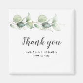 Botanische Eucalyptus Waterverf Weddenschap Bedank Magneet (Voorkant)