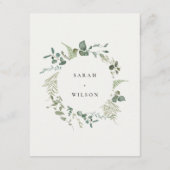 Botanische Eucalyptus Waterverf Weddenschap Detail Informatiekaartje (Achterkant)