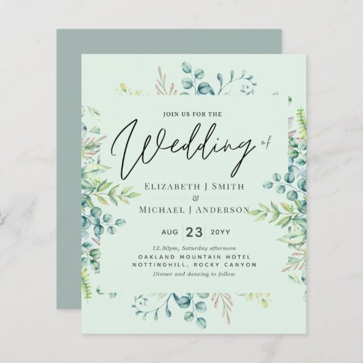 Botanische eucalyptus wordt pas mogelijk als er ge (Voorkant / Achterkant)