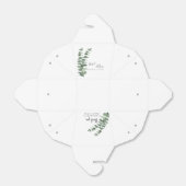 Botanische Eucalyptus Zwart-wit bruiloft Bedankdoosjes (Uitgevouwen)