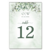 Botanische eucalyptusbladeren kaart (Achterkant)