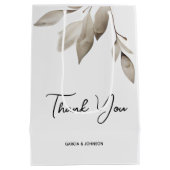 Botanische eucalyptusbladeren medium cadeauzakje (Achterkant)