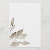 Botanische eucalyptusbladeren menu (Achterkant)