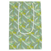 Botanische eucalyptusbladeren waterverf bloemkunst medium cadeauzakje (Achterkant)