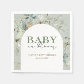 botanische eucalyptusboog-Baby shower Servet (Voorkant)