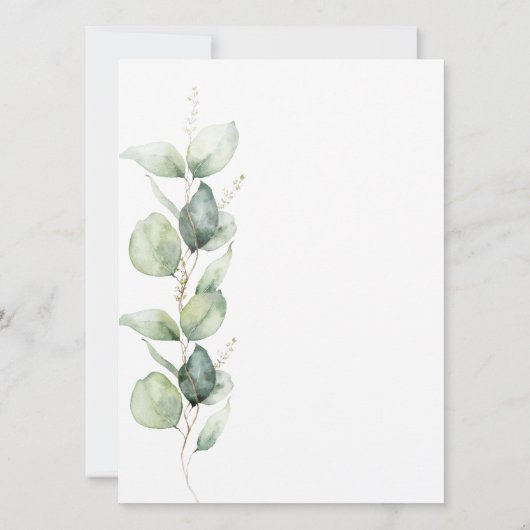 Botanische eucalyptusolie 60e verjaardag kaart (Achterkant)