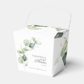 Botanische eucalyptusolie Baby shower Bedankdoosjes (Voorkant Zijde)