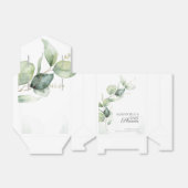 Botanische eucalyptusolie Baby shower Bedankdoosjes (Uitgevouwen)