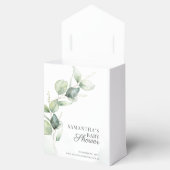 Botanische eucalyptusolie Baby shower Bedankdoosjes (Geopend)