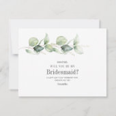 Botanische eucalyptusolie is mijn zwarte Kaart Notitiekaartje (Achterkant)