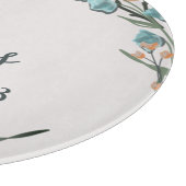 Botanische familie Elegant Dusty Blue Sage Snijplank (Hoek)