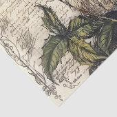  botanische fee met Antiek script Tissuepapier (Detail)