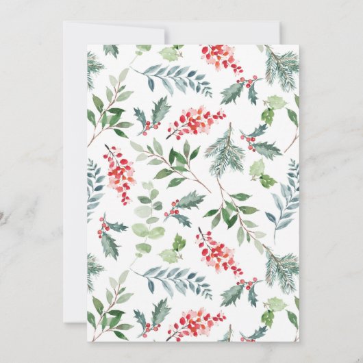 Botanische feestdag kaart (Achterkant)