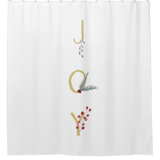 Botanische feestdag — Minimale feestdag Douchegordijn (Voorkant)