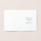 Botanische feestdagen folie kaarten (Binnen)