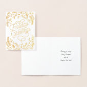 Botanische feestdagen folie kaarten (Display)