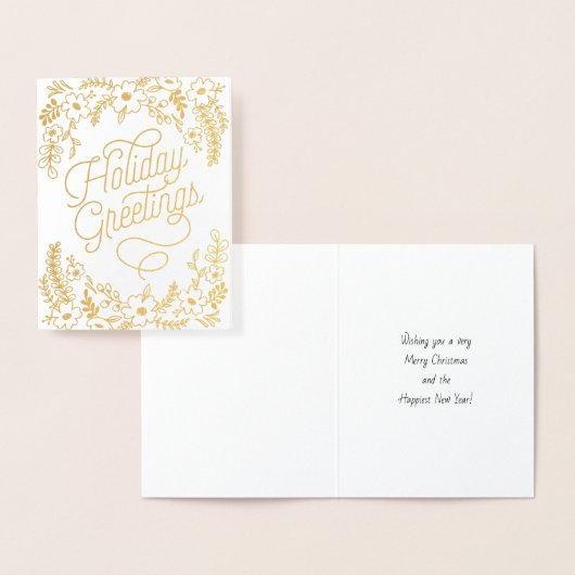 Botanische feestdagen folie kaarten (Display)