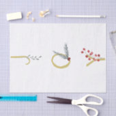 Botanische Feestvreugde Rustieke Goud Minimal Fees Tissuepapier (Craft)