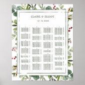 Botanische feestzeekaart poster (Voorkant)