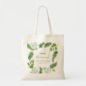 Botanische fern Bridal Canvas tas (Voorkant)