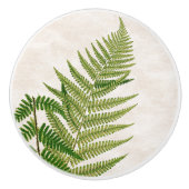 Botanische fern Leaves Art Knob Keramische Knop (Voorkant)