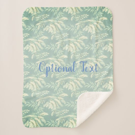 Botanische fernfronten sherpa deken (Voorkant)