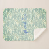 Botanische fernfronten sherpa deken (Voorkant (horizontaal))