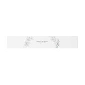 Botanische flessenbak Belly Band Uitnodigingen Wikkel (Vlak)
