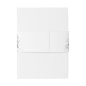 Botanische flessenbak Belly Band Uitnodigingen Wikkel (Achterkant Voorbeeld)