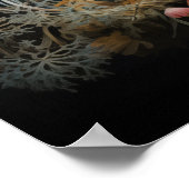  botanische flora illustratie retro antiek poster (Hoek)