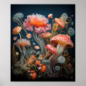  botanische flora illustratie retro antiek poster (Voorkant)