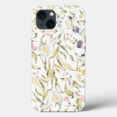Botanische flora met kleine wilde bloemen Case-Mate iPhone case (Achterkant)