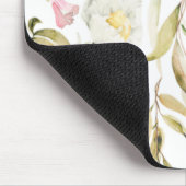 Botanische flora met kleine wilde bloemen muismat (Hoek)