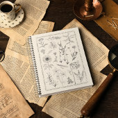  Botanische Flora Moth Hardcover Notitieboek