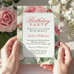 Botanische Floral Adult Birthday Party Kaart<br><div class="desc">Creëer uw perfecte uitnodiging met deze vooraf ontworpen sjablonen, kunt u het gemakkelijk personaliseren om uniek van u te zijn. Voor verdere aanpassing, te klikken gelieve de "pas verder"verbinding aan en ons makkelijk te gebruiken ontwerphulpmiddel te gebruiken om deze sjabloon te wijzigen. Als u de voorkeur geeft aan Zelfkleerpapier/matte afwerking,...</div>