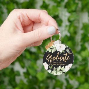 Botanische Floral Afstuderen Script Afstuderen Bla Sleutelhanger