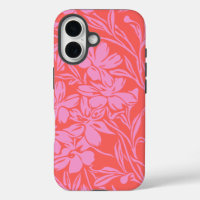Botanische Floral Boho Art Design in Roze en Rood