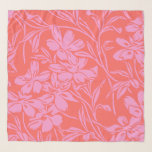 Botanische Floral Boho Art Design in Roze en Rood Sjaal<br><div class="desc">Botanische Floral Boho Art Design in Roze en Rood</div>
